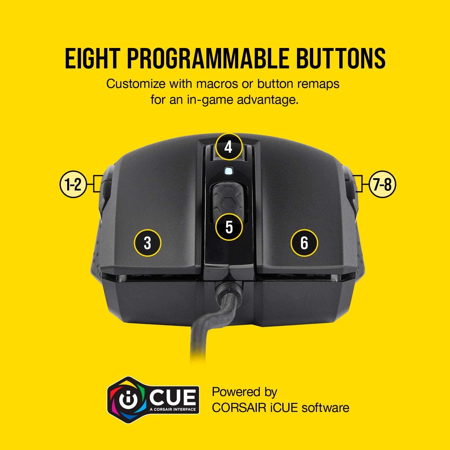 Corsair M55 RGB Pro Ambidextrous Multi-Grip Gaming Mouse - DataBlitz