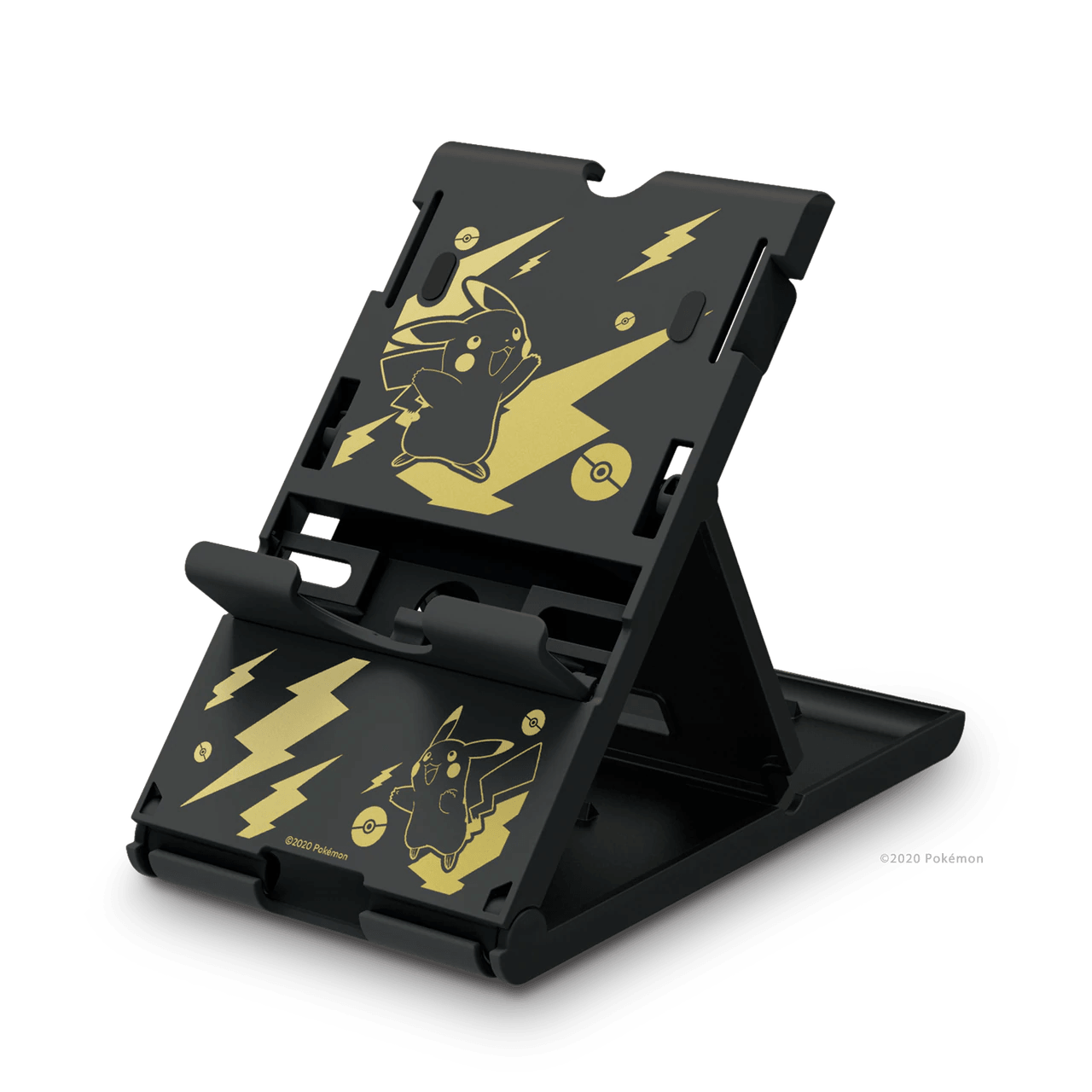HORI NSW PLAYSTAND POKEMON PIKACHU FOR NINTENDO SWITCH/SWITCH LITE (BLACK & GOLD) - DataBlitz