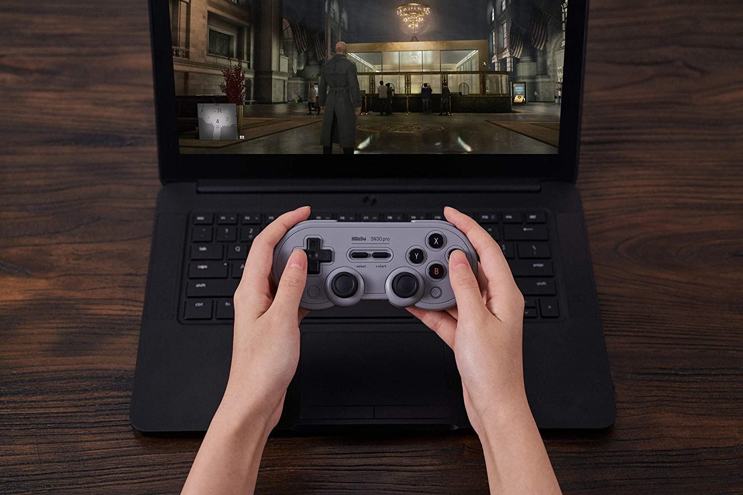 8BITDO SN30 PRO BLUETOOTH GAMEPAD GRAY EDITION (SWITCH/WINDOWS/ANDROID/MACOS/STEAM) - DataBlitz