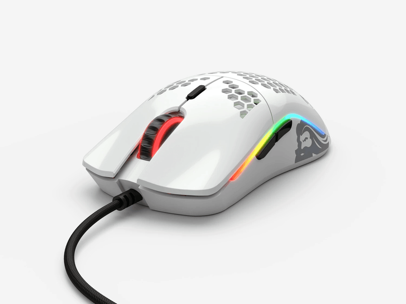 GLORIOUS MODEL O RGB GAMING MOUSE (GLOSSY WHITE) - DataBlitz