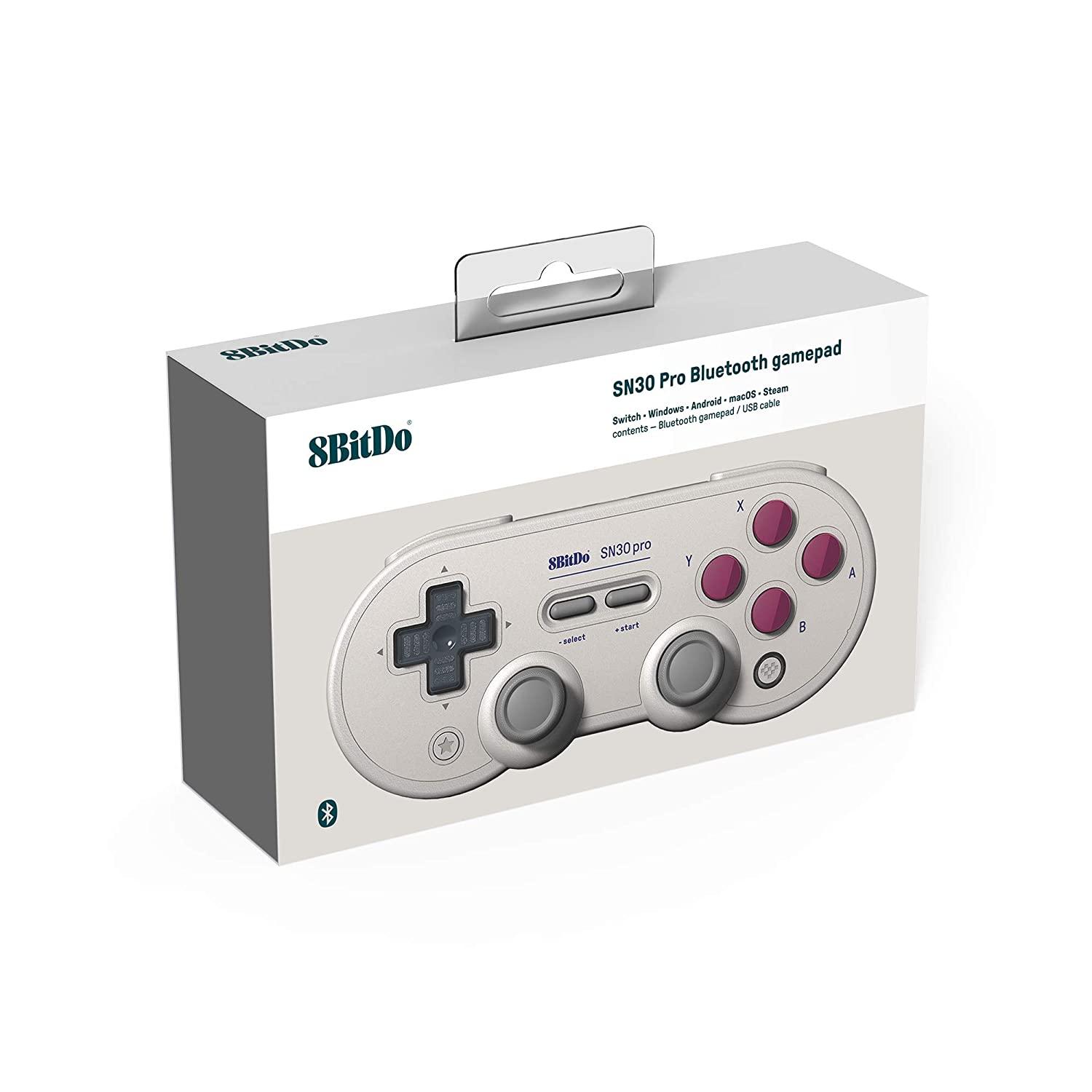 8BITDO SN30 PRO BLUETOOTH GAMEPAD G CLASSIC EDITION (SWITCH/WINDOWS/ANDROID/MACOS/STEAM) (80DJ) - DataBlitz