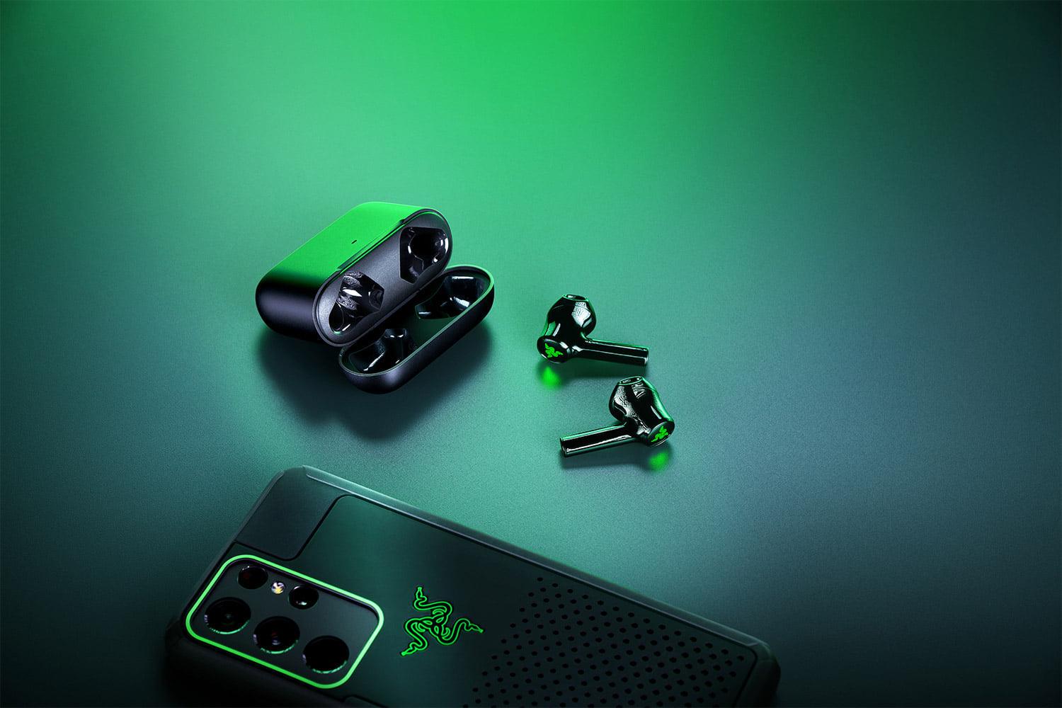 RAZER HAMMERHEAD TRUE WIRELESS X + RAZER GAMING NON-SLIP FINGER SLEEVE FOR MOBILE GAMING (2-PIECE PACK) BUNDLE - DataBlitz