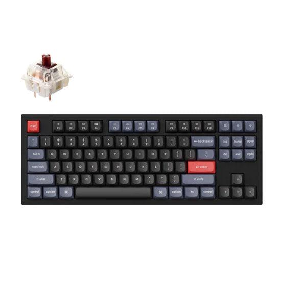 Keychron Q3 QMK Custom Mechanical Fully Assembled Carbon Black Wired Keyboard (Brown Switch) (Q3c3) - DataBlitz