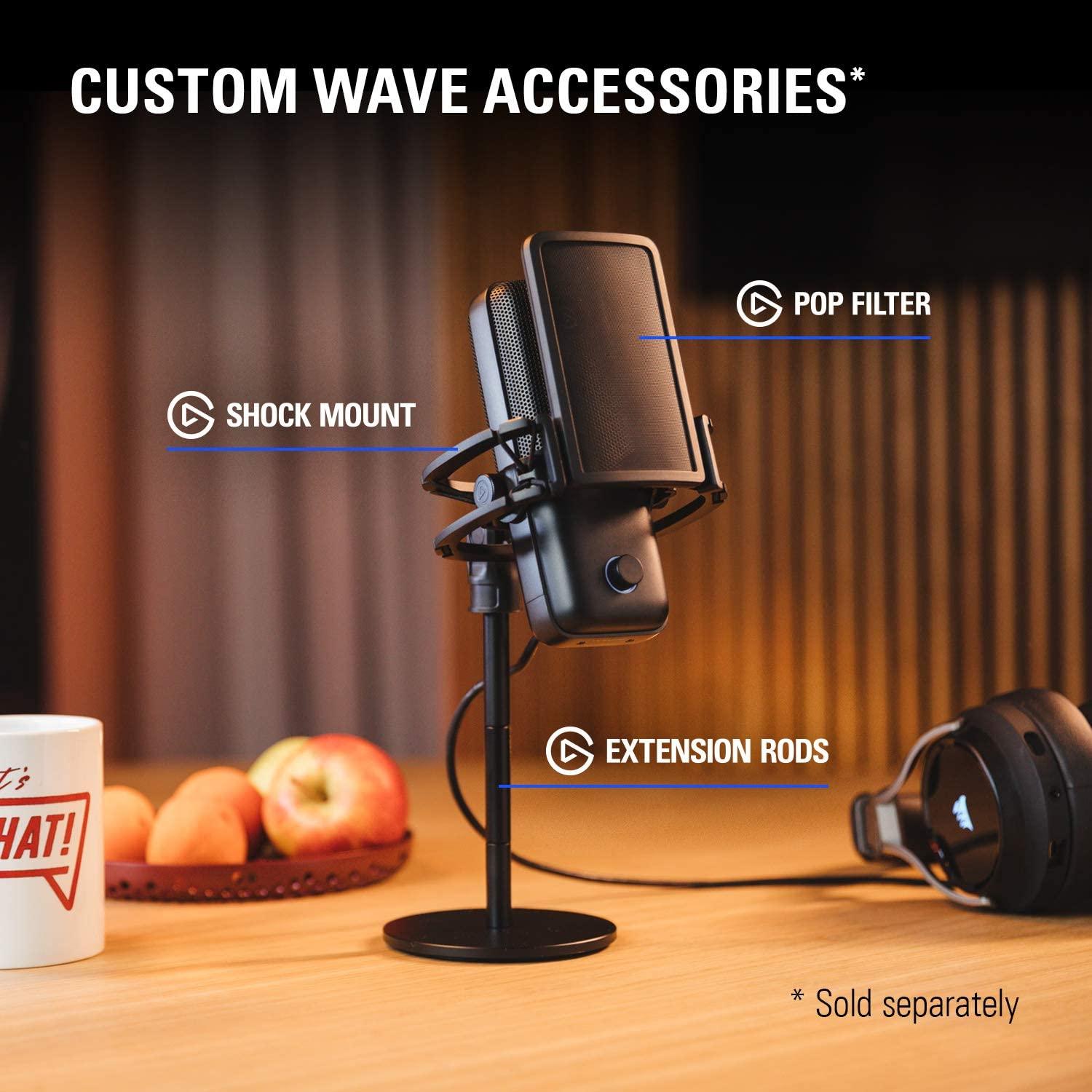 ELGATO WAVE 1 PREMIUM MICROPHONE & DIGITAL MIXING SOLUTION - DataBlitz
