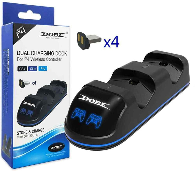 DOBE PS4 DUAL CHARGING DOCK FOR PS4 WIRELESS CONTROLLER (PS4/SLIM/PRO) TP4-18125 - DataBlitz