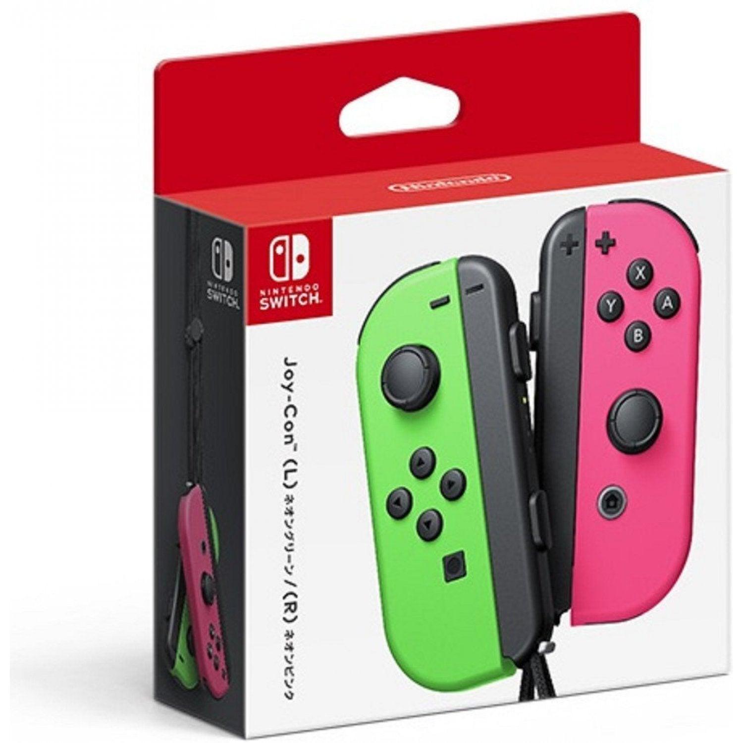NSW JOY-CON CONTROLLERS NEON GREEN/NEON PINK (L/R) JPN - DataBlitz