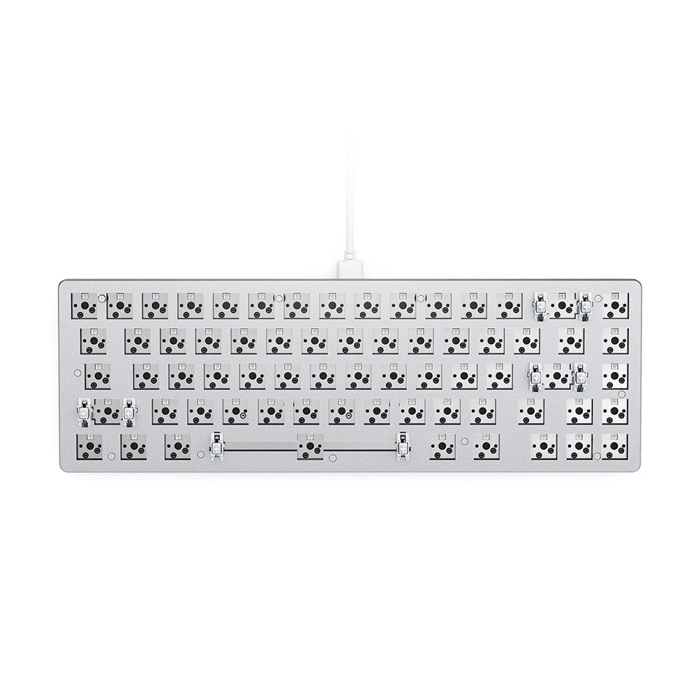 GLORIOUS GMMK 2 BAREBONES EDITION COMPACT (65%) MODULAR MECHANICAL KEYBOARD (WHITE) - DataBlitz