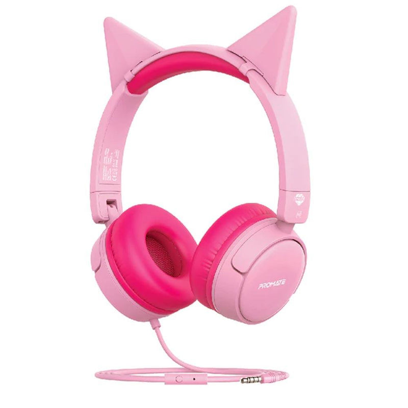 PROMATE JEWEL HD STEREO KIDSAFE WIRED HEADSET (BUBBLEGUM) - DataBlitz