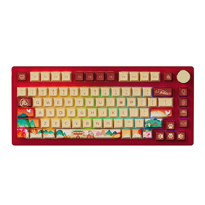 AKKO PC75B PLUS YEAR OF TIGER RGB MECHANICAL KEYBOARD (AKKO CS WINE RED-LUBED) - DataBlitz