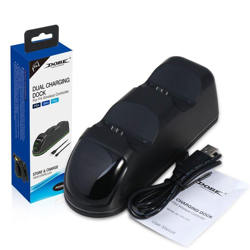 DOBE PS4 DUAL CHARGING DOCK FOR PS4 WIRELESS CONTROLLER (PS4/SLIM/PRO) (TP4-1796) NEW MODEL - DataBlitz