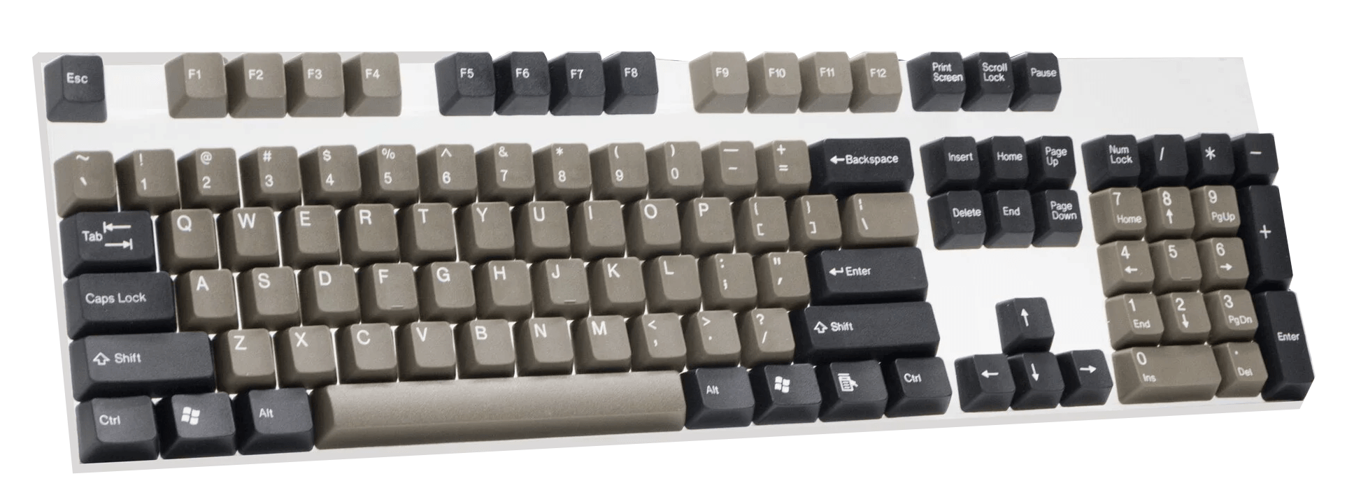 TAIHAO DOUBLE SHOT ABS KEYCAPS SET FOR CHERRY MX SWITCH (104-KEYS) (DOLCH B) (BLACK/DARK GREEN) (C01GA201) - DataBlitz