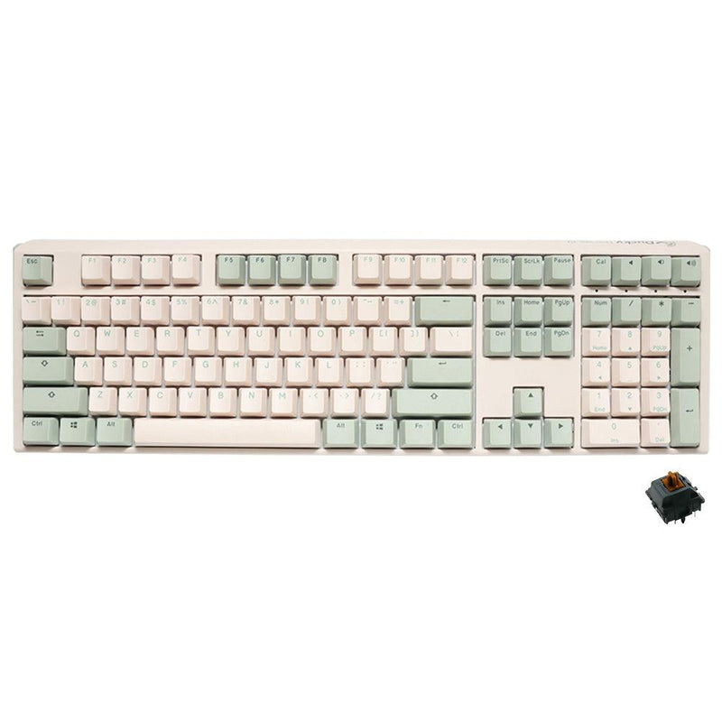 DUCKY ONE 3 MATCHA FULL-SIZE HOTSWAP DOUBLE SHOT PBT MECHANICAL KEYBOARD (CHERRY MX BROWN) (DKON2108-BUSPDMAEGGC1) - DataBlitz