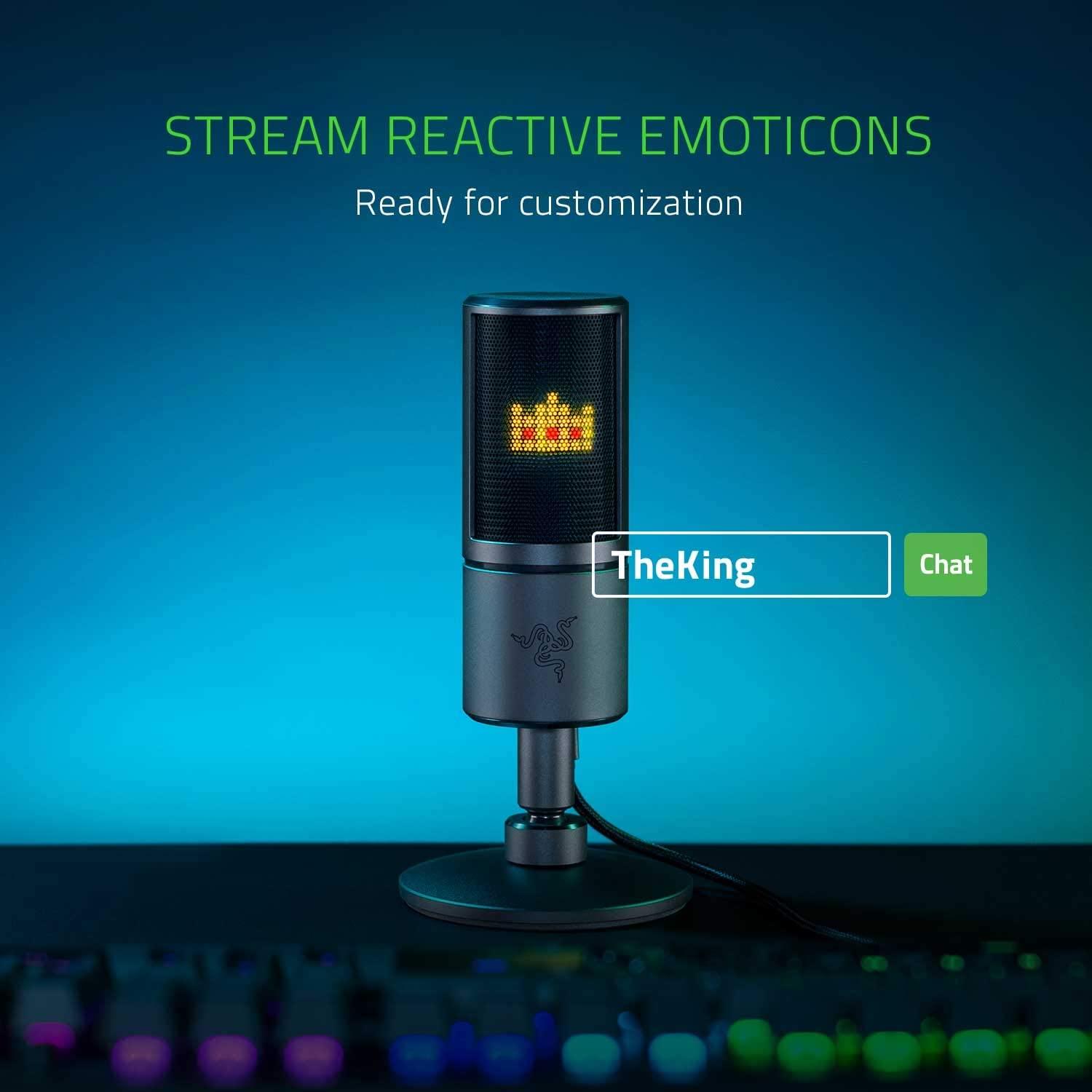 RAZER SEIREN EMOTE STREAMING MICROPHONE WITH EMOTICON DISPLAY - DataBlitz