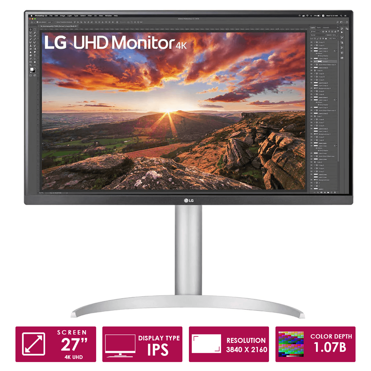 LG 27UP850-W 27” UHD IPS Monitor - DataBlitz