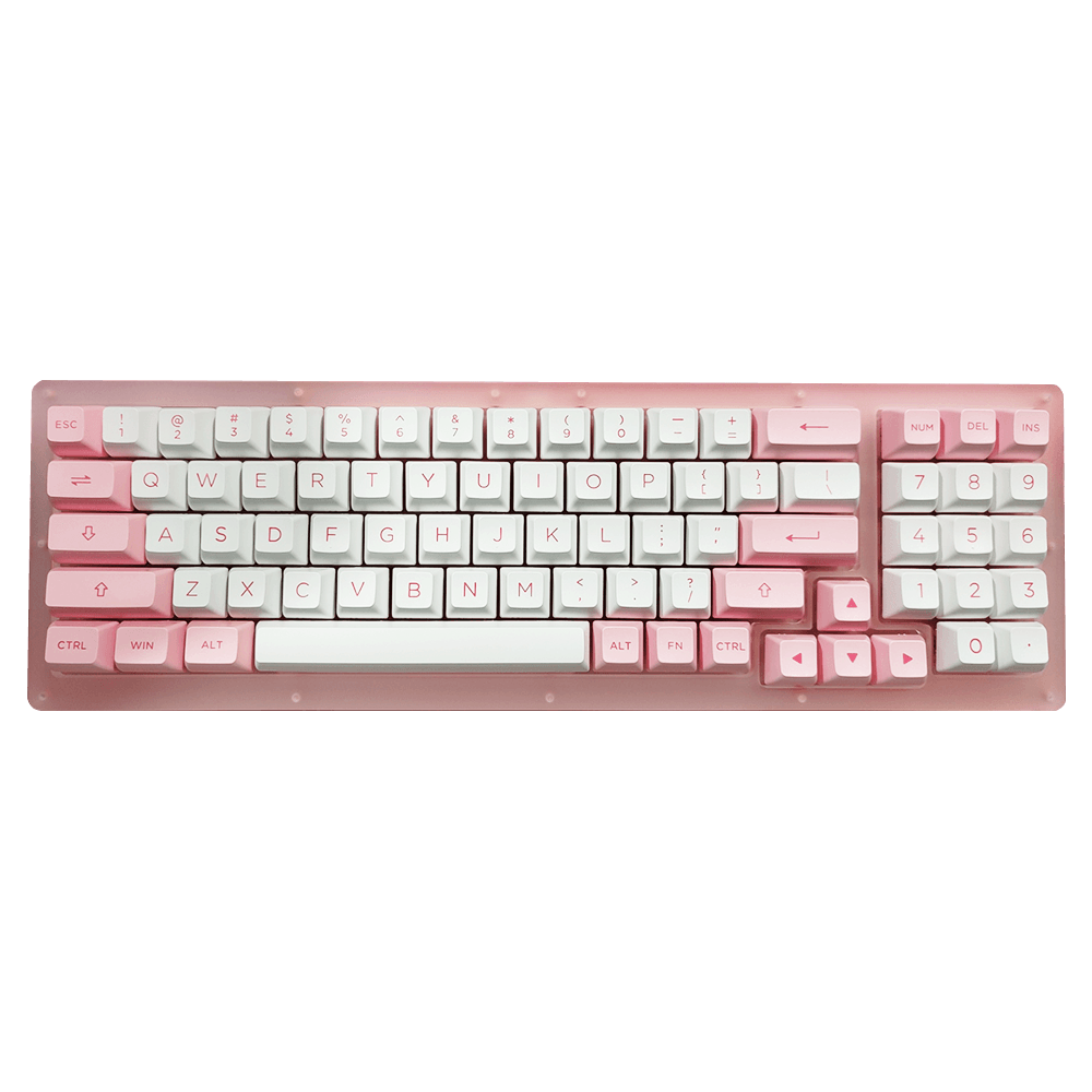 AKKO ACR98 MINI RGB HOT-SWAPPABLE ACRYLIC MECHANICAL KEYBOARD PRUNUS LANNESIANA (JELLY PINK SWITCH) - DataBlitz