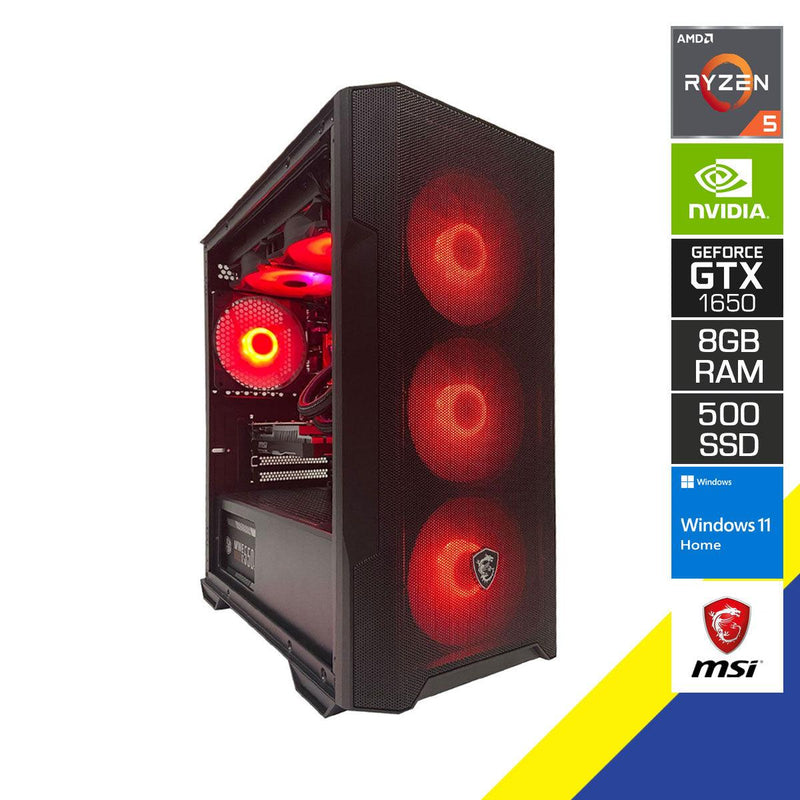 ALPHA M100R Gaming PC | Ryzen 5 3600 | 8 GB RAM | 500GB SSD | GTX 1650 | Windows 11 Home - DataBlitz