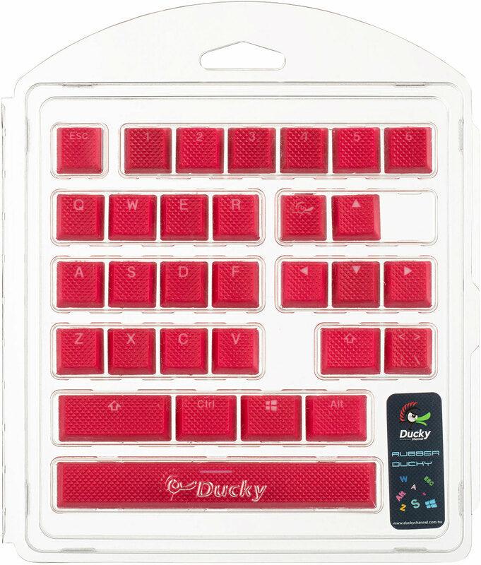 DUCKY 31-KEY PBT SEAMLESS RUBBER RED KEYCAP SET (DKSA31-USRDRNNO1) - DataBlitz
