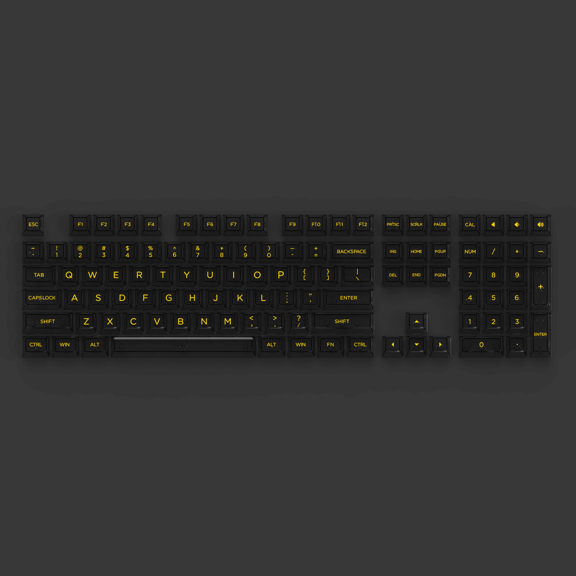 Akko Clear Black V2 Transparent Keycaps Set ASA 155 KEYS - DataBlitz