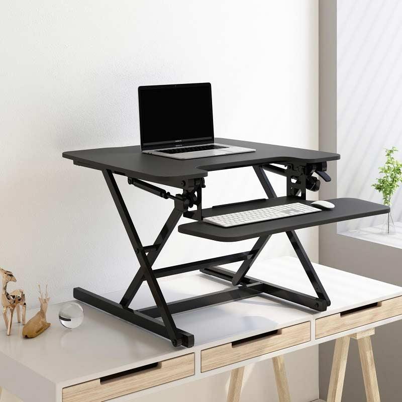 FLEXISPOT STANDING DESK CONVERTER 27-INCHES (M8-BLACK) - DataBlitz
