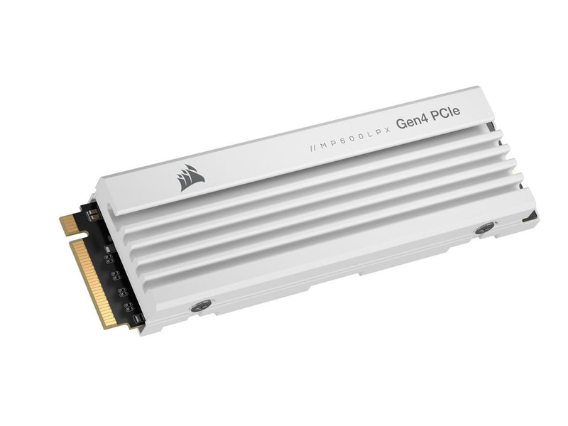 Corsair MP600 Pro LPX 1TB Gen4 PCIE M.2 SSD Compatible With PS5 (White) (CSSD-F1000GBMP600PLPW)
