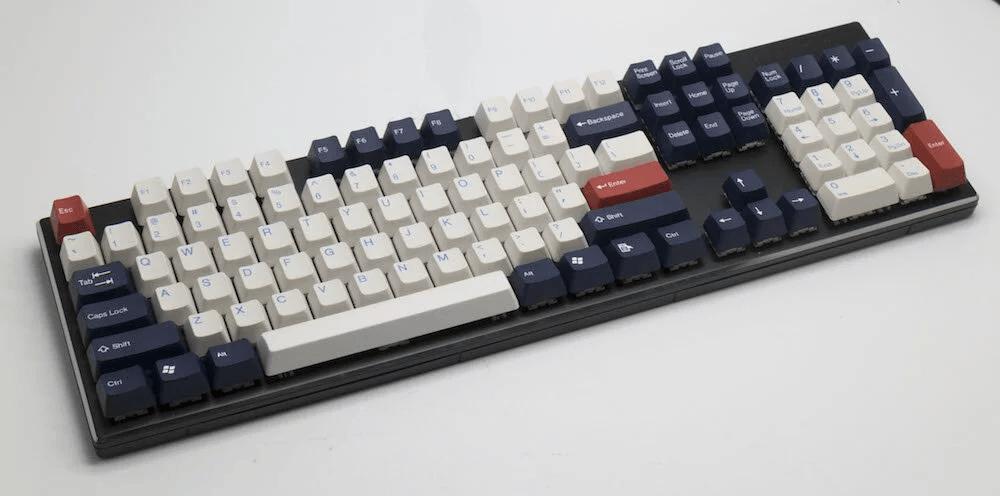 TAIHAO DOUBLE SHOT ABS KEYCAPS SET FOR CHERRY MX SWITCH (104-KEYS) (ENGLAND BLUE) (C01WP303) - DataBlitz