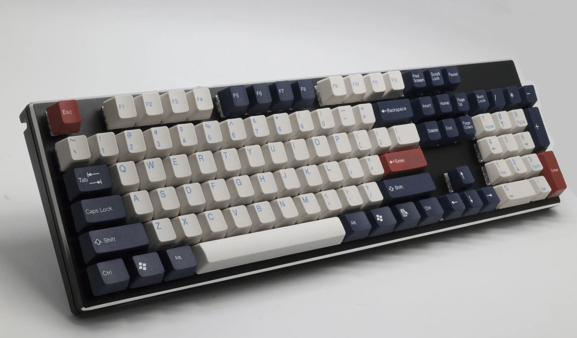 TAIHAO DOUBLE SHOT ABS KEYCAPS SET FOR CHERRY MX SWITCH (104-KEYS) (ENGLAND BLUE) (C01WP303) - DataBlitz