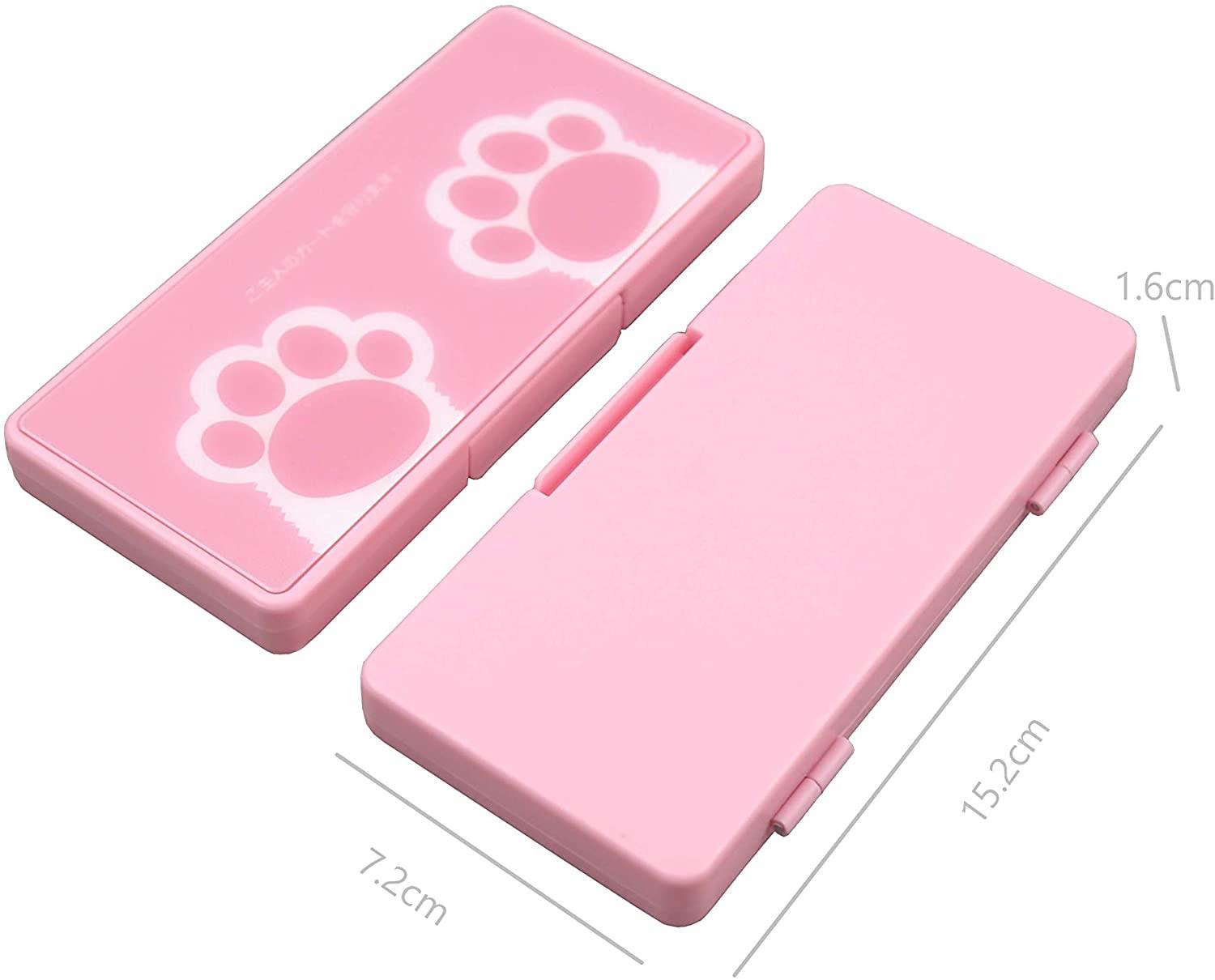 IINE NSW GAME CARD CASE 8+8 CAT PAW PINK (L365) - DataBlitz