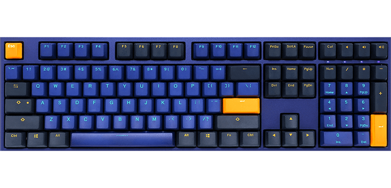 DUCKY ONE 2 HORIZON DOUBLE SHOT PBT MECHANICAL KEYBOARD CHERRY MX RED (DKON1808-RUSPDZBBH) - DataBlitz