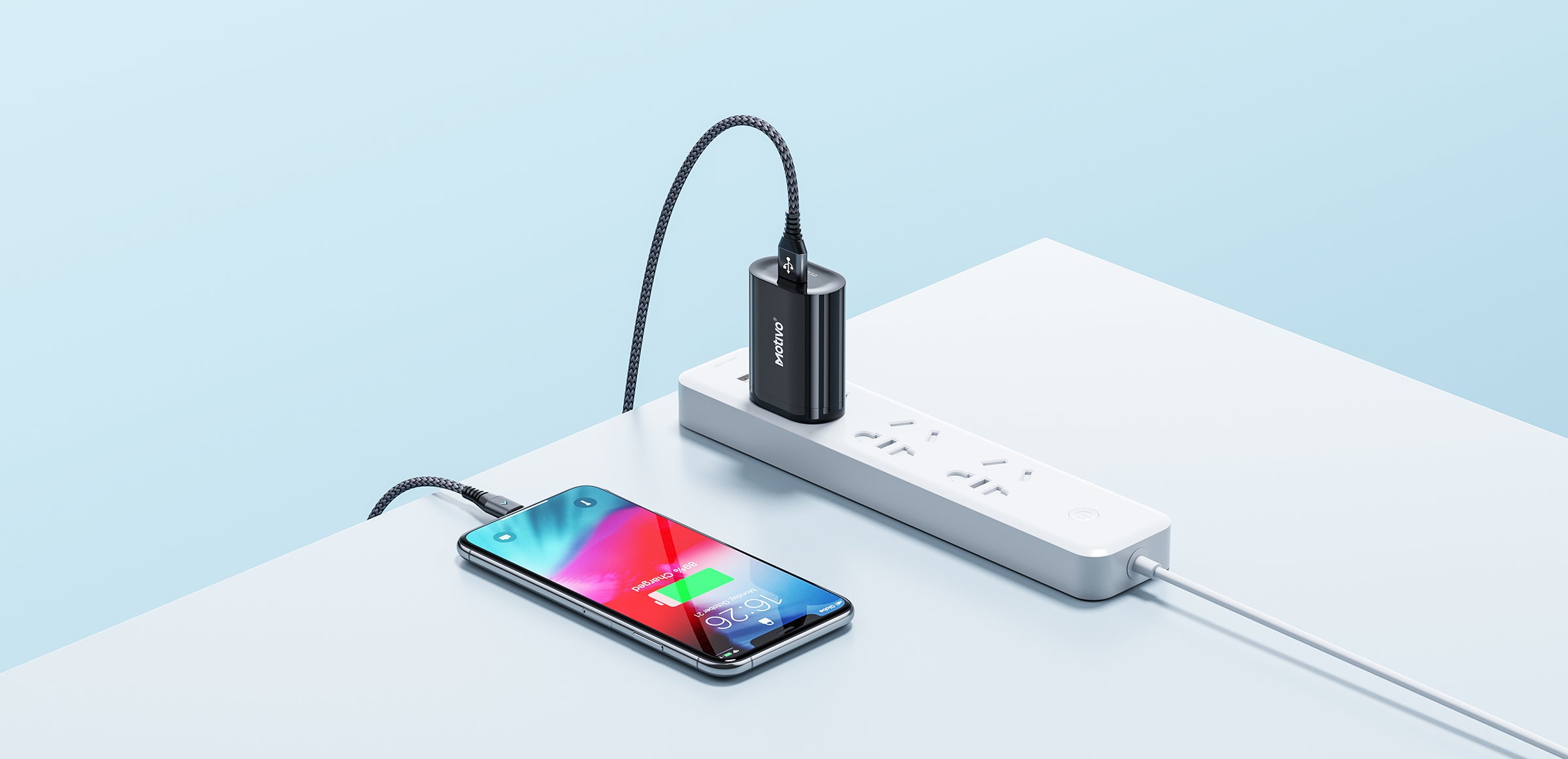 Motivo N11 Fast Charger Single Port Power Adapter (White) (T0003)