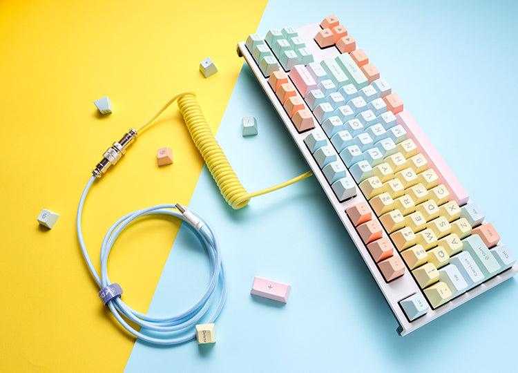 DUCKY COTTON CANDY EDITION PREMICORD COILED KEYBOARD CABLE (DKCC-CCCNC1) - DataBlitz