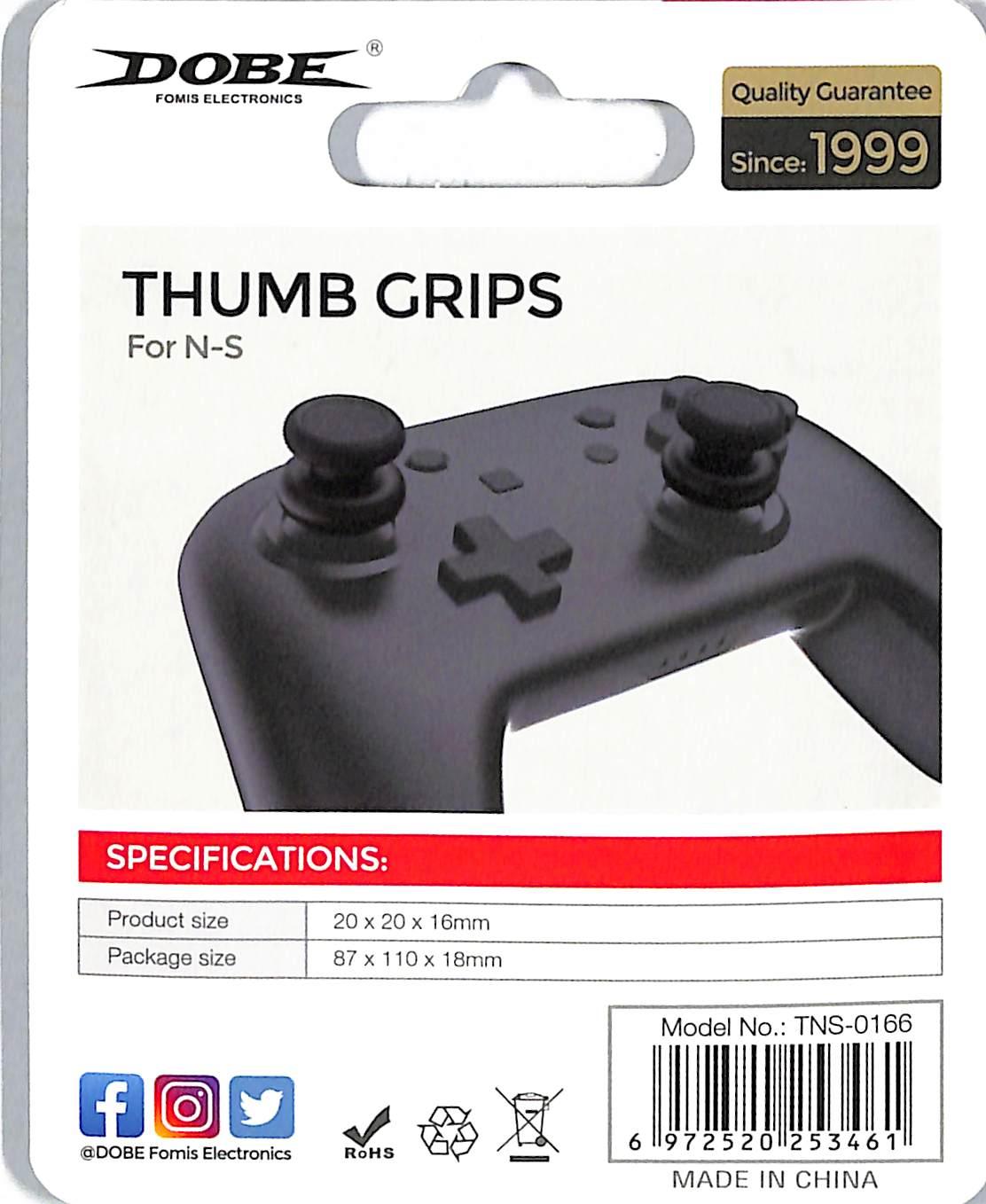 DOBE NSW THUMB GRIPS FOR N-S (BLACK) (TNS-0166) - DataBlitz