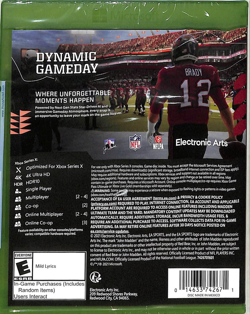 XBOXSX MADDEN NFL 22 (US) - DataBlitz