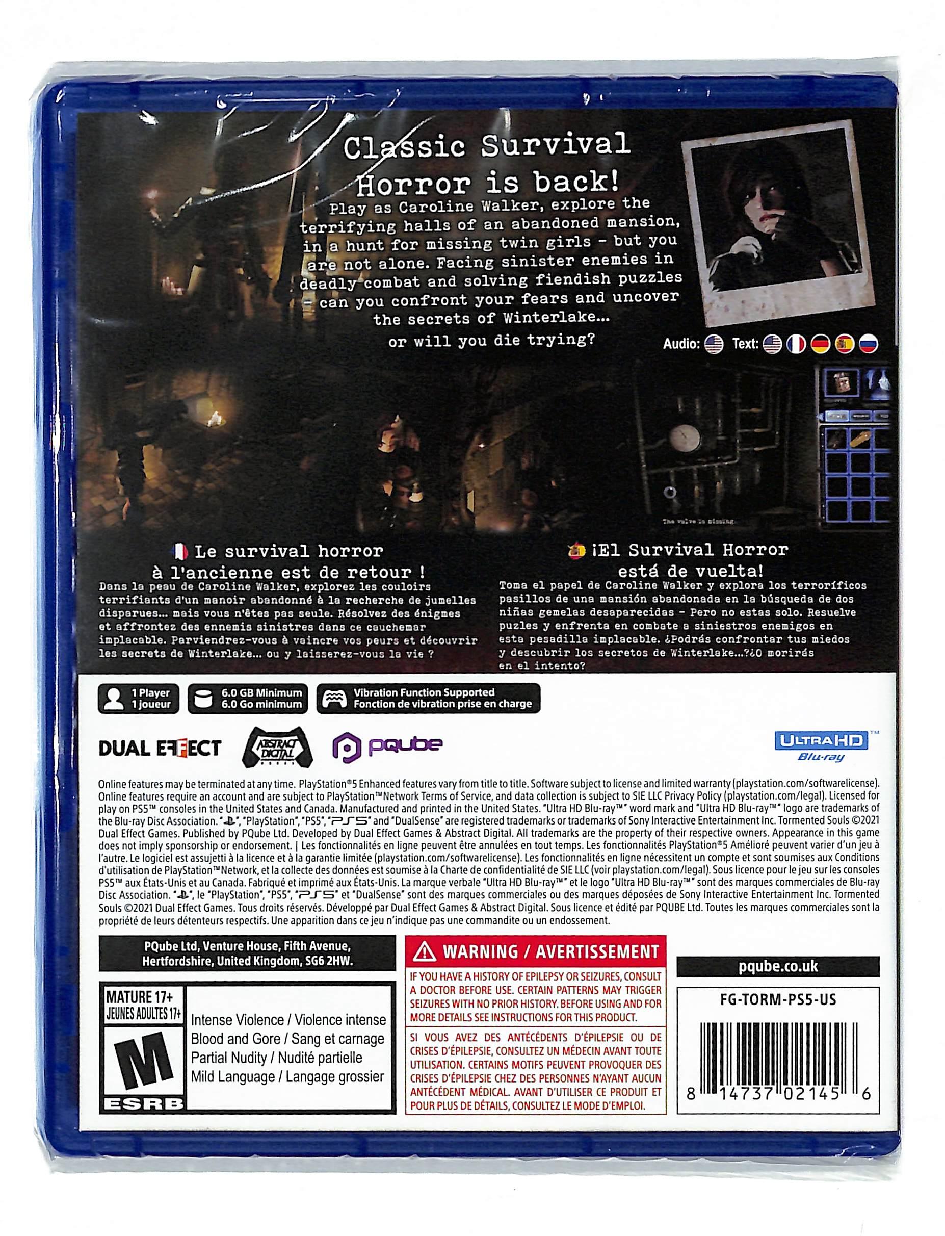 PS5 TORMENTED SOULS (US) (ENG/FR) - DataBlitz