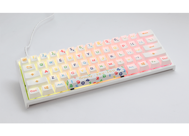 DUCKY X SOU SOU ONE 2 MINI RGB LED MECHANICAL KEYBOARD (CHERRY MX RED) (DKON2061ST-RUSPHWWTS2) - DataBlitz