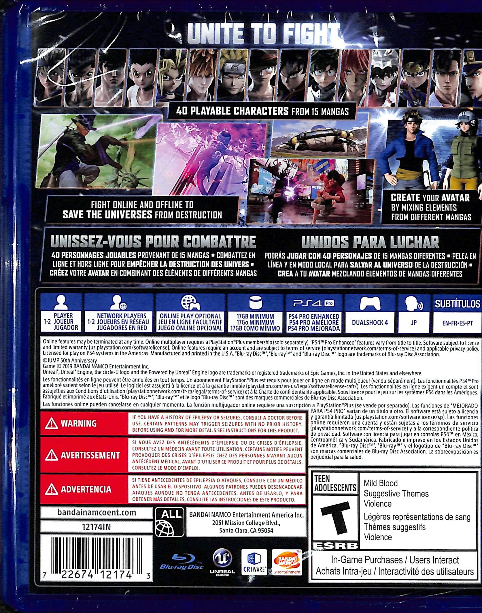 PS4 JUMP FORCE ALL (ENG/FR/SP) - DataBlitz