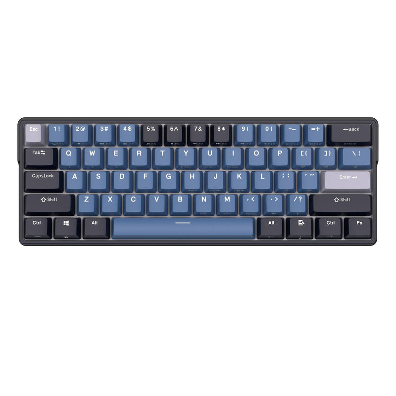 Royal Kludge RK61plus Tri-Mode RGB 61 Keys Hot Swappable Mechanical Keyboard Black (Sky Cyan Switch) - DataBlitz