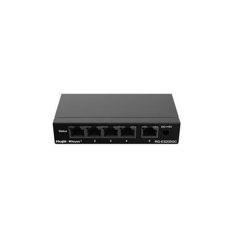 REYEE 5-Port Gigabit Cloud Managed Switch (RG-ES205GC) - DataBlitz
