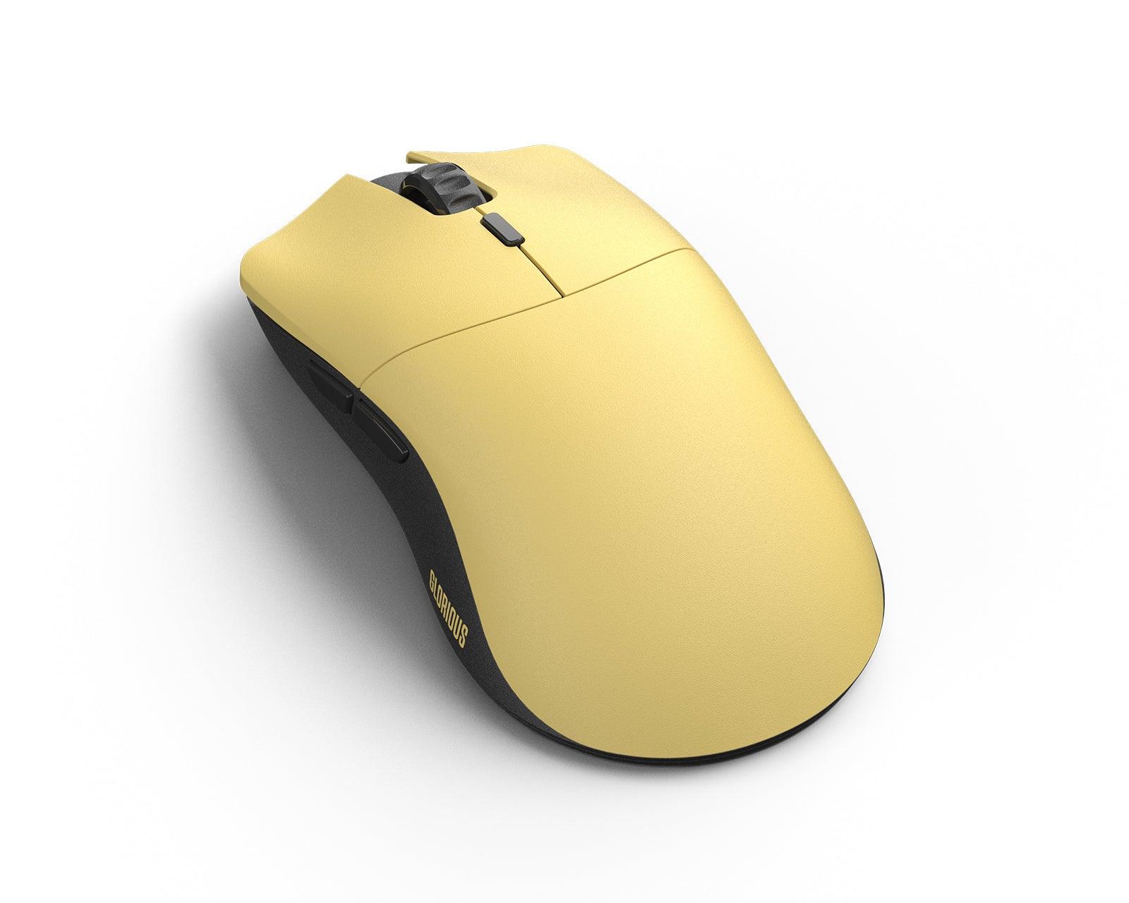 Glorious Forge Model O PRO - Mouse da gioco wireless, ultra leggero, 55 g, 6 pulsanti, 19K DPI, batteria 80 ore, guscio sigillato, senza RGB, impugnatura ergonomica a artiglio (Golden Panda Glorious Forge Model O PRO - Mouse da gioco wireless, ultra leggero, 55 g, 6 pulsanti, 19K DPI, batteria 80 ore, guscio sigillato, senza RGB, impugnatura ergonomica a artiglio (Golden Panda