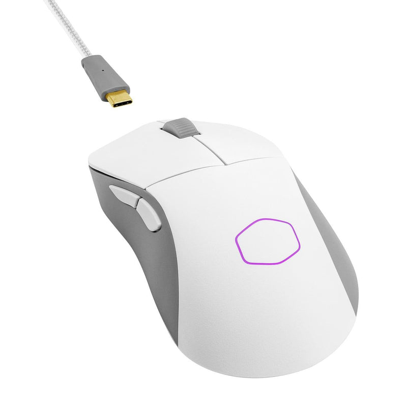COOLER MASTER MM731 WIRELESS LIGHTWEIGHT GAMING MOUSE W/ OPTICAL SWITCHES (WHITE) - DataBlitz