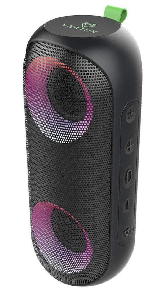 VERTUX RUMBA IMMERSIVE WIRELESS SPEAKERS WITH AURASYNC LED LIGHTS BLACK - DataBlitz