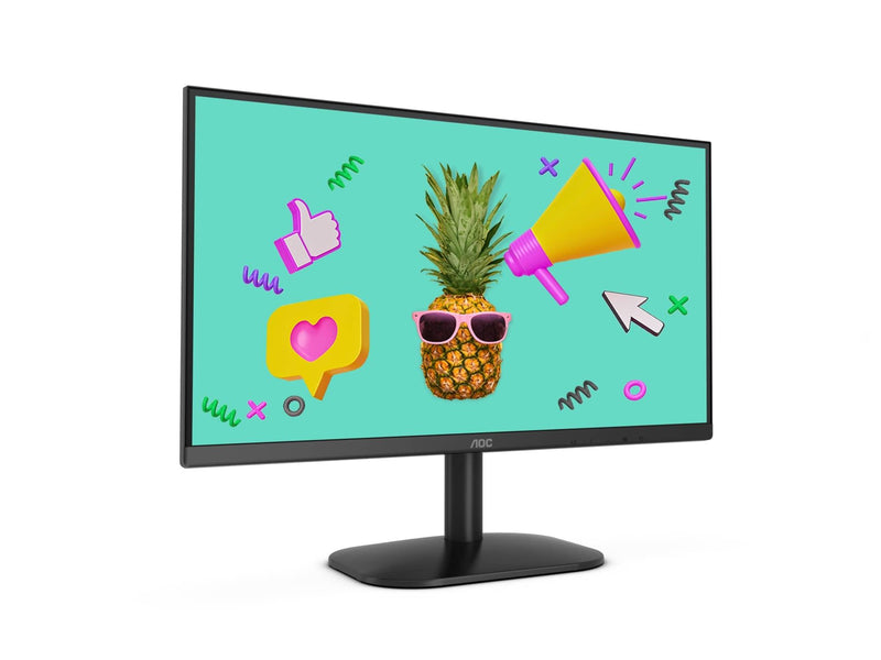 AOC 22B2HM 21.5" BORDERLESS ULTRA-SLIM FLICKER FREE MONITOR (BLACK) - DataBlitz