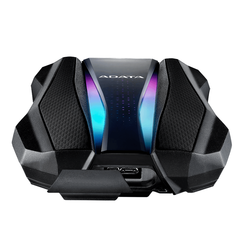 ADATA HD770G SHOCK-PROOF MILITARY GRADE TRIPLE-LAYER PROTECTION EXTERNAL HARD DRIVE W/ RGB LIGHTING 1TB (BLACK) - DataBlitz