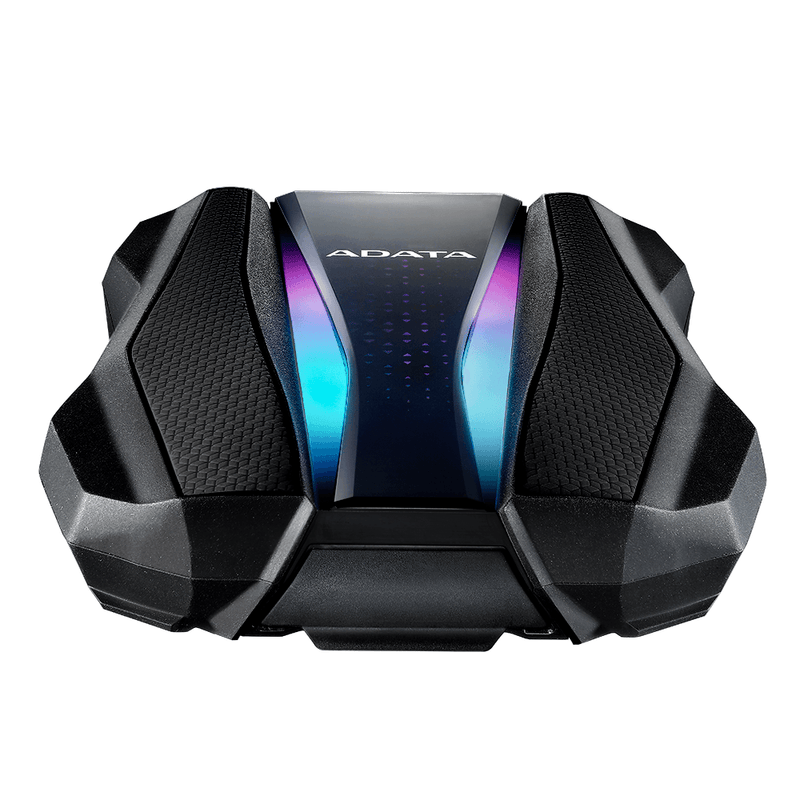 ADATA HD770G SHOCK-PROOF MILITARY GRADE TRIPLE-LAYER PROTECTION EXTERNAL HARD DRIVE W/ RGB LIGHTING 1TB (BLACK) - DataBlitz