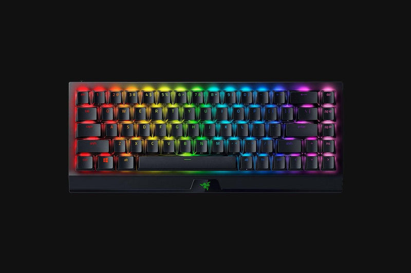 RAZER BLACKWIDOW V3 MINI HYPERSPEED WIRELESS 65% MECHANICAL GAMING KEYBOARD PHANTOM EDITION (YELLOW SWITCHES) - DataBlitz