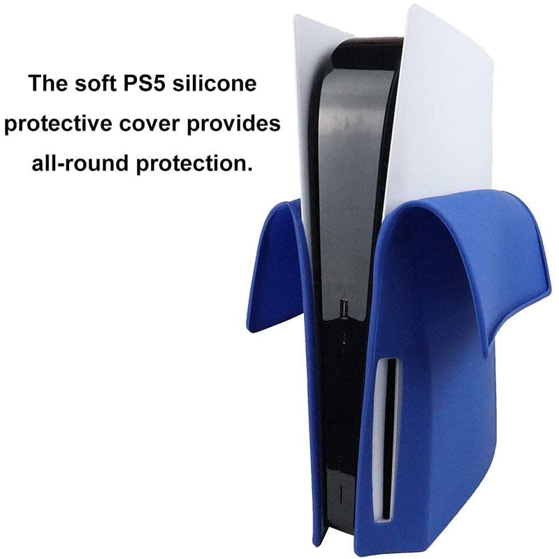PS5 SILICON PROTECT COVER FOR PS5 CONSOLE DISC (BLUE) - DataBlitz