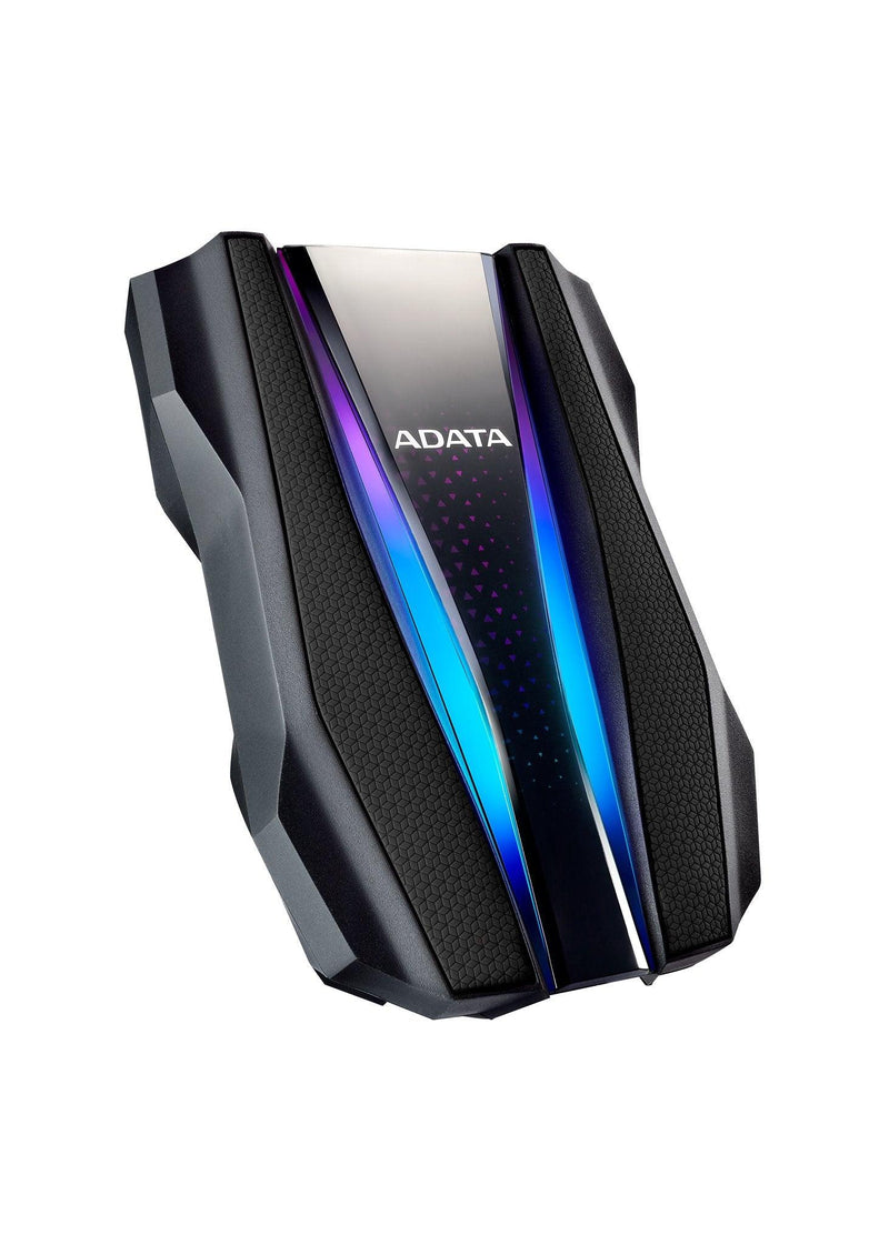 ADATA HD770G SHOCK-PROOF MILITARY GRADE TRIPLE-LAYER PROTECTION EXTERNAL HARD DRIVE W/ RGB LIGHTING 1TB (BLACK) - DataBlitz