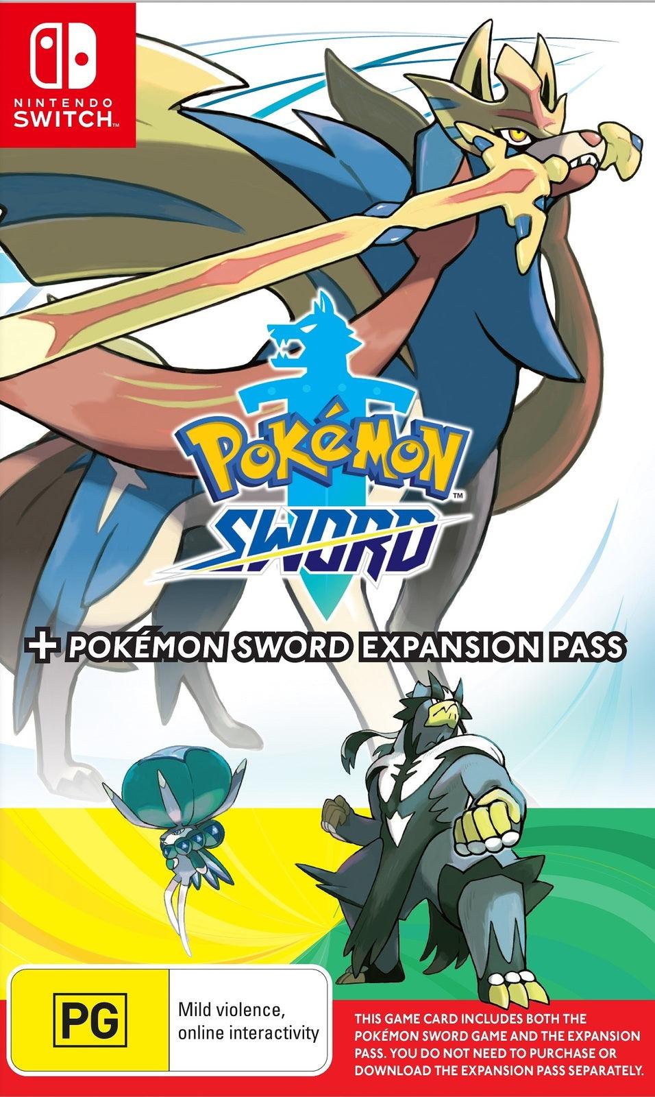 Nintendo Switch Pokemon Sword + Pokemon Sword Expansion Pass (AU) Nintendo Switch Pokemon Sword + Pokemon Sword Expansion Pass (AU)