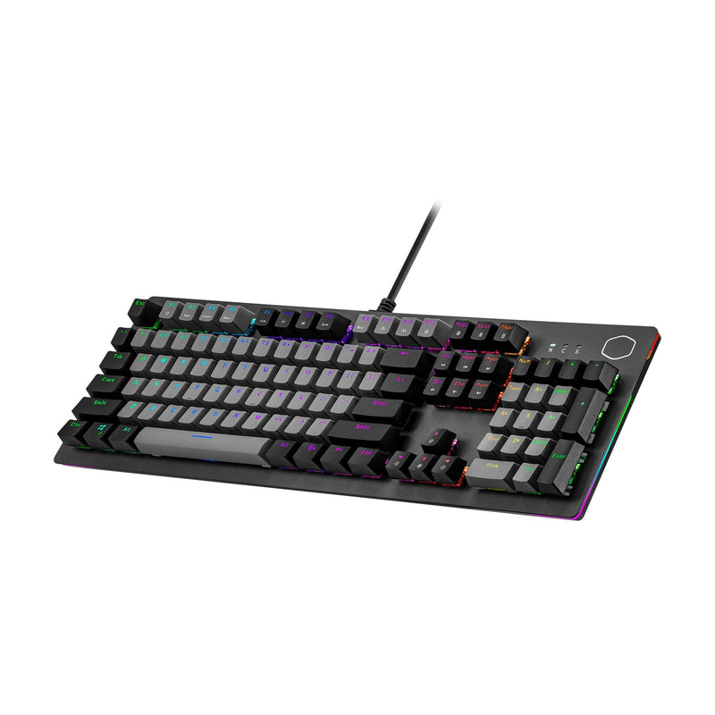 COOLER MASTER CK352 MECHANICAL GAMING KEYBOARD WITH RGB BACKLIGHTING AND DUAL KEYCAP COLOR DESIGN (BLUE SWITCH TACTILE, CLICKY) - DataBlitz