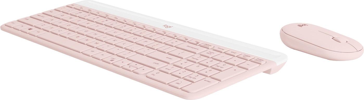 Logitech Slim Combo MK470 Wireless Keyboard And Mouse (Rose) - DataBlitz