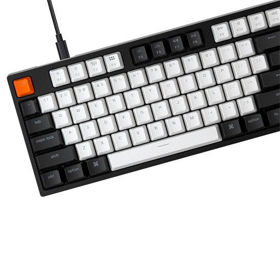 Keychron C1 87-Key Tenkeyless White Led Backlight Hot-Swappable Wired Mechanical Keyboard (Red Switch) (C1g1) - DataBlitz